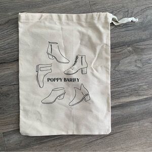 Poppy Barley Cream Shoe / Boot Dust Bag With Tie